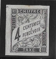 Colonies Générales Taxe N°4 - Neuf * Avec Charnière - TB - Postage Due