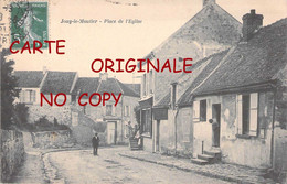 95 ☺♦♦ JOUY Le MOUTIER < LOT De 2 CARTES - PLACE De L'EGLISE + ABSIDE De L'EGLISE - CPA VISIBLES RECTO VERSO - Jouy Le Moutier