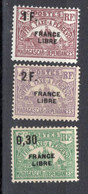 1943 - MADAGASCAR - Mi. 28-30 - NH - (UP121.44) - Timbres-taxe