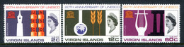 British Virgin Islands 1966 20th Anniversary Of UNESCO Set MNH (SG 210-212) - British Virgin Islands
