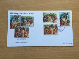 Côte D'Ivoire Ivory Coast Elfenbeinküste 2000 FDC Masques Masken Masks Mi. 1232 - 1234 - Ivoorkust (1960-...)