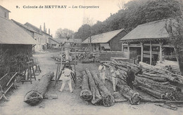 21-8761 : METTRAY LA COLONIE. LES CHARPENTIERS. SCIEURS DE LONG - Mettray