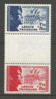 Timbre France  Neuf **  N 565/566a  La Paire Avec Intervalle - Unused Stamps