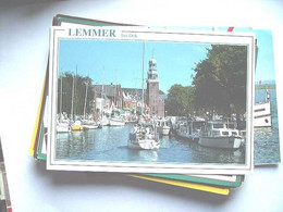 Nederland Holland Pays Bas Lemmer Met Het Dok En Toren - Lemmer