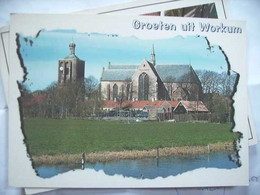 Nederland Holland Pays Bas Workum Panorama Met Kerk - Workum