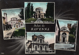 CARTOLINA  SALUTI DA RAVENNA,EMILIA ROMAGNA,BELLA ITALIA,MEMORIA,STORIA,CULTURA,RELIGIONE,IMPERO ROMANO,VIAGGIATA 1957 - Ravenna
