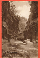 FLC-09 Les Gorges De L'Orbe à Vallorbe. ANIME. Sepia. Deriaz 349 Circulé 1925 - Vallorbe