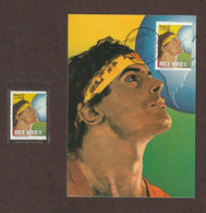 Cazuza 1991, Brasil Rock Star, Singer, AIDS, Maximum Card, LGBTQ, Gay, #2298, MNH ** (**) - Cartas & Documentos