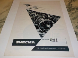 ANCIENNE PUBLICITE TURBO REACTEURS SNECMA  1963 - Werbung