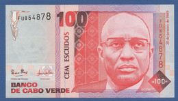 CAPE VERDE - P.57a –  100 Escudos 1989  AUNC Prefix FU - Cabo Verde