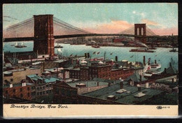 445f * NEW YORK * BROOKLYN BRIDGE * 1909 **!! - Brooklyn