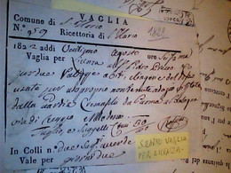VAGLIA Ricettoria S SANT'ILARIO 1822 PRODUCE VALIGIE LINGERIE ABITI USO PROPRIO DA PARMA BO VIA REGGIO  F9725 - Italia