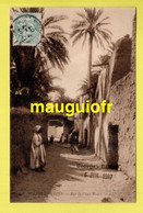 ALGÉRIE / BISKRA / RUE DU VIEUX BISKRA / ANIMÉE / 1907 - Biskra