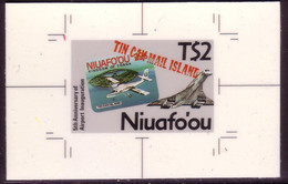 Tonga Niuafo'ou 1988 Cromalin Proof - Shows Concorde - 4 Exist - Concorde