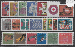 BRD - ANNEE COMPLETE 1963 ** MNH  - YVERT N°262/283 - - Jaarlijkse Verzamelingen