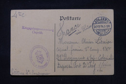 FRANCE / ALLEMAGNE - Carte De Prisonnier De Guerre à Golzern Pour La France En 1914 - L 107051 - Guerre De 1914-18
