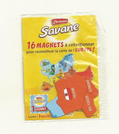 MAGNET SAVANE  CARTE DE L'EUROPE LA  POLOGNE  SOUS BLISTER FERME. - Tourism