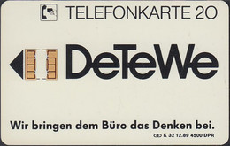 GERMANY K32/89 - DeTeWe - Büro - Computer - K-Series : Série Clients