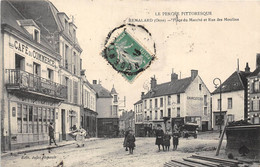 61-REMALARD- PLACE DU MARCHE ET RUE DES MOULINS - Remalard