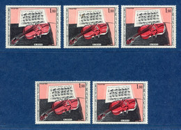 ⭐ France - Variété - YT N° 1459 - Couleurs - Pétouilles - Neuf Sans Charnière - 1965 ⭐ - Unused Stamps