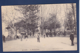 CPA Jeu De Boules Pétanque Non Circulé Macon - Pétanque