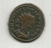 Monnaie Romaine , IMP DIOCLETIANUS , DIOCLETIEN , Empereur Romain De 284 à 305 , 2 Scans - La Tétrarchie (284 à 307)