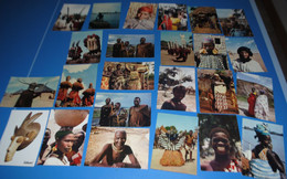 LOT  DE 24 CARTES  THEME L AFRIQUE HABITANTS /MASQUES CARTES PUBLICITAIRE  PHARMACEUTIQUE - Non Classificati