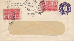 United States Uprated Postal Stationery Ganzsache NEW YORK G.P.O. 1937 2x Decatour & McDonough M/S Saratoga Stamps - 1921-40