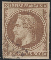 COLONIES GENERALES - EMPIRE - N°9 -  TRES BEAU - OBLITERE LEGER - COTE 80€ - SIGNATURE A.BRUN. - Napoléon III