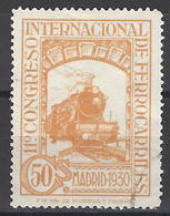 España U 0478 (o) Ferrocarriles. 1930 - Used Stamps