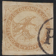 COLONIES GENERALES - AIGLE IMPERIAL - N°3 -  OBLITERATION - PD - DANS UN CERCLE - REUNION - COTE 75€. - Aquila Imperiale