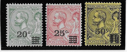 Monaco N°51/53 - Neuf * Avec Charnière - TB - Unused Stamps