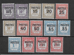 Monaco N°140/153 - Neuf * Avec Charnière - TB - Unused Stamps