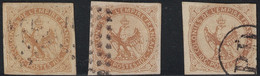 COLONIES GENERALES - AIGLE IMPERIAL - N°3x3 -  OBLITERATION - LOSANGE NCE - LOSANGE 8x8 ET PD DE LA REUNION - Eagle And Crown