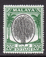 Malaya Kedah 1950-55 Rice Sheaf 2oc Black & Green Definitive, MNH, SG 84 (MS) - Kedah