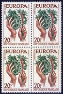 France 1957 MNH Blk, C.E.P.T., Europa - 1957