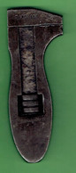 ANCIENNE CLEF ANGLAISE A MOLETTE MARQUEE R.J. ROLLAND OUTIL OUTILLAGE ANCIEN - Outils Anciens