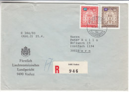 Leichtenstein - Lettre Recommandée De Service De 1980 - Lettres & Documents