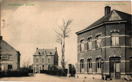 3 Postk. CAMPENHOUT Kampenhout Station Salle D'attente Estaminet  Boucherie Restaurant Villa Rust Roest   KERK - Kampenhout