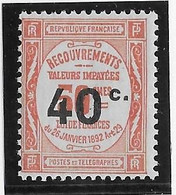 France Taxe N°50 - Neuf * Avec Charnière - TB - 1859-1955 Postfris