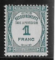 France Taxe N°60 - Neuf * Avec Charnière - TB - 1859-1959 Nuevos