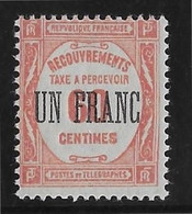 France Taxe N°63 - Neuf * Avec Charnière - TB - 1859-1959 Mint/hinged
