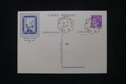 FRANCE - Entier Postal Type Paix De L'Exposition Philatélique De Paris En 1937 - L 107179 - Cartoline Postali E Su Commissione Privata TSC (ante 1995)