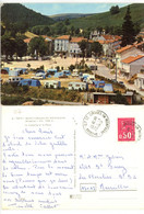 SAINT CIRGUES EN MONTAGNE LE CAMPING ET LA PLACE 1972 - Autres & Non Classés