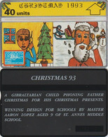 823/ Gibraltar, P27. Christmas, 40 Ut.; 310L - Gibilterra