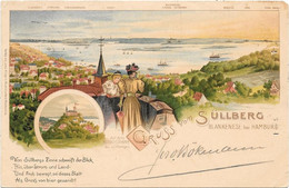 GRUSS Vom SÜLLBERG - BLANKENESE Bei HAMBURG -  Pionnière 1900 -  Johs.Kröger's Buchdruckerei - Blankenese