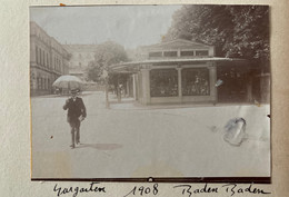 Baden Baden - Photo Ancienne Albuminée Circa 1908 - Kurgarten - Allemagne Germany - Baden-Baden