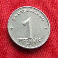 Germany 1 Pfennig 1950 E  Democratic  Alemanha Oriental DDR RDA Alemania Allemagne Wºº - Andere & Zonder Classificatie