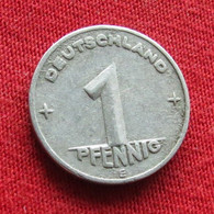 Germany 1 Pfennig 1949 E  Democratic  Alemanha Oriental DDR RDA Alemania Allemagne Wºº - Otros & Sin Clasificación