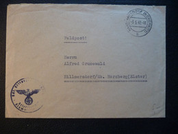 From Stalag IV F 5.5.1942 Hartmannsdorf Feldpost Cover With Letter Of German Officer WWII Censorship Censure Geprüft - Covers & Documents